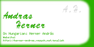 andras herner business card